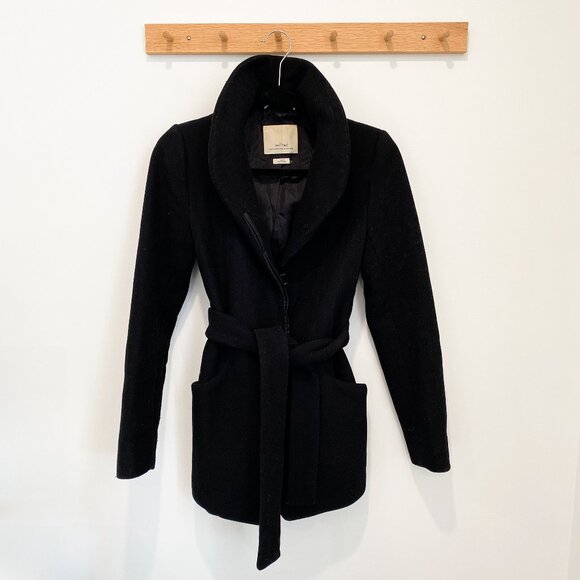 Black Wilfred Wool Coat Size XXS - Picture 1 of 2